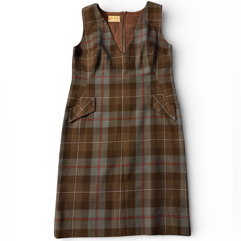 Vintage Wool plaid dress
